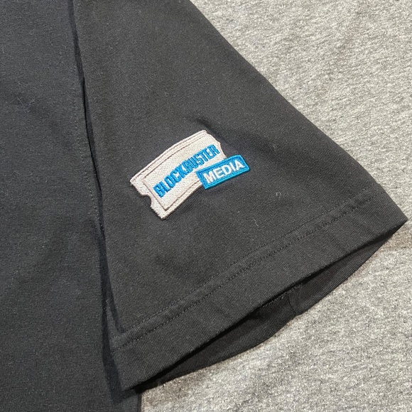 Vintage Blockbuster Employee Polo Black with Left Arm Logo | Size Large - Picture 5 of 10